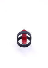 Carica l'immagine nel visualizzatore di Gallery, anello-bridge-rosso-nylon-plexiglas