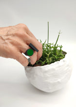 Carica l'immagine nel visualizzatore di Gallery, anello-ioio-verde-nylon-3d-plexiglas