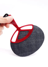 Carica l'immagine nel visualizzatore di Gallery, ventaglio-jap-paglia-plexiglas-rosso