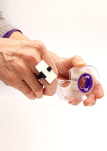 Load image into Gallery viewer, anello-placer-bianco-nylon-3d-plexiglas