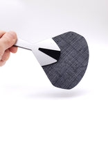 Carica l'immagine nel visualizzatore di Gallery, ventaglio-paglia-ran-plexiglas-argento