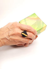 Load image into Gallery viewer, anello-serpentine-oro-nylon-3d-plexiglas